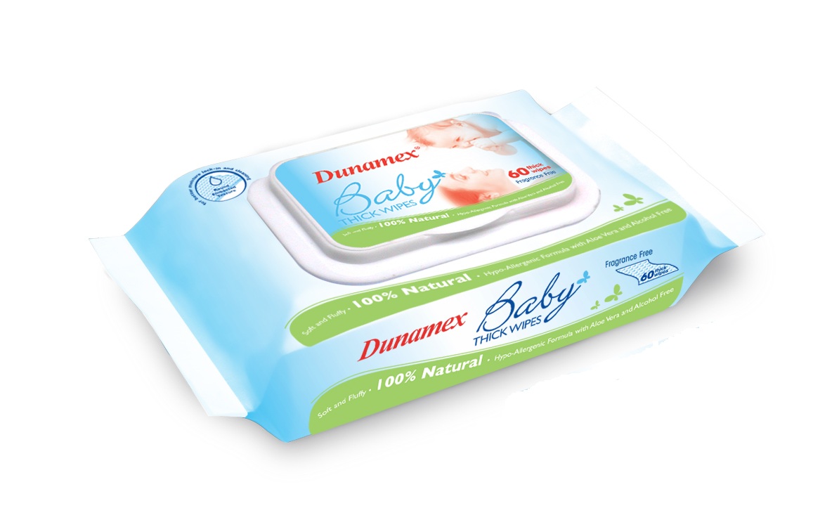 Giấy ướt trẻ em Dunamex 60s (Không mùi)