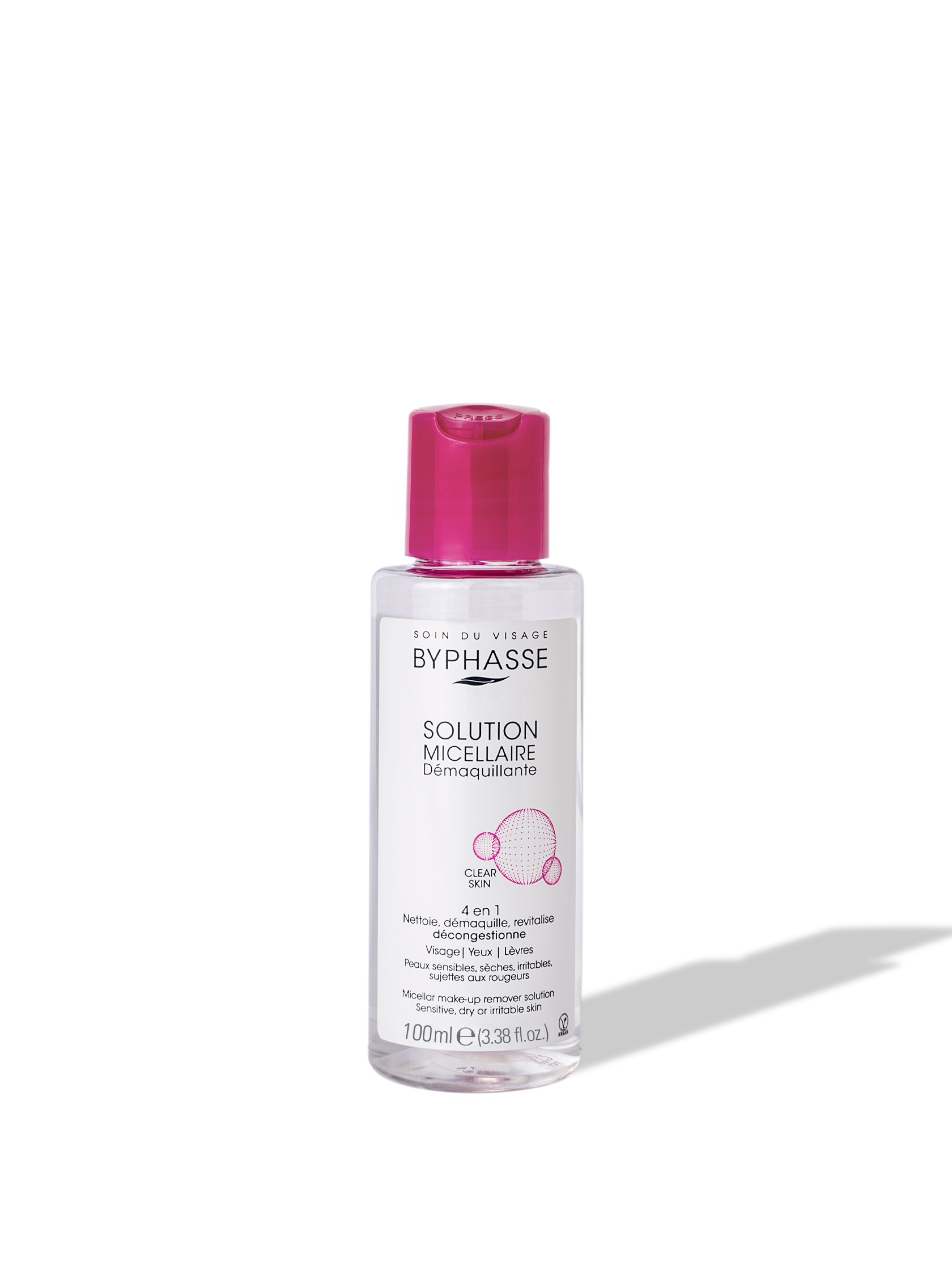 BYPHASSE MICELLAR MAKE-UP REMOVER SOLUTION SENSITIVE, DRY OR IRRITABLE SKIN - 100ML